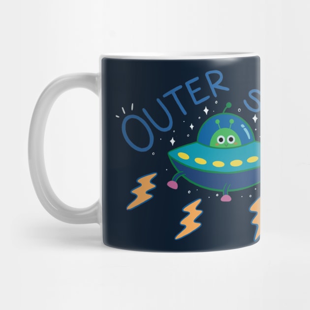 Cute Alien in Outer Space by awesomesaucebysandy